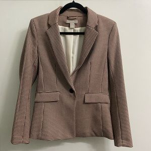 H&M Houndstooth Fitted Blazer